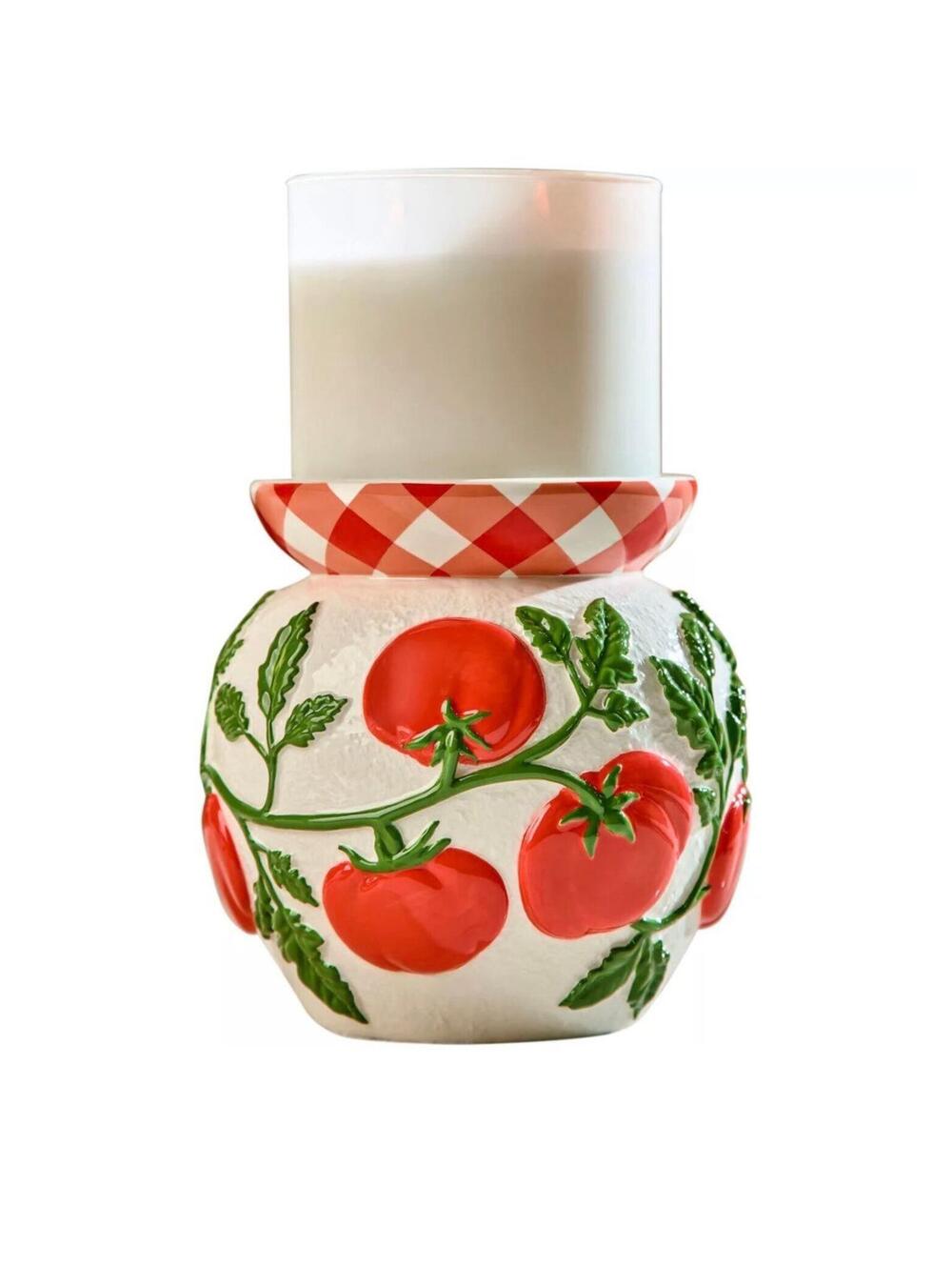 Bath and Body Works Tomato Candle Holder